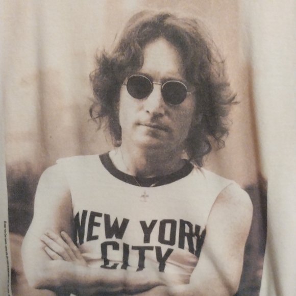 Rare John Lennon women's tee by Pacific-S - Picture 2 of 5
